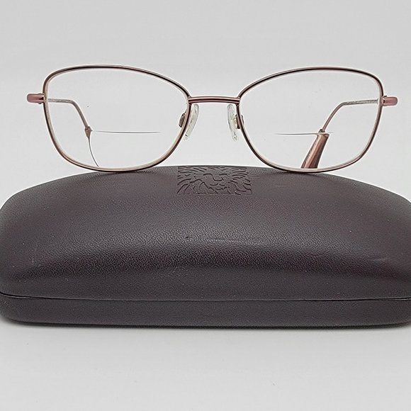 *SOLD*Anne Klein AK5073 780 Rose Gold Cat Eye Eyeglasses Frame w/ Case 50-16-135 - Picture 1 of 16